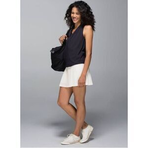 LULULEMON ATHLETICA Pleat To The Street 'White Heathered Slate's Size 2
